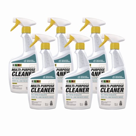 Clr Pro Multi-Purpose Cleaner, Lemon Scent, 32 oz Bottle, PK6, 6PK FM-MPC32-6PRO